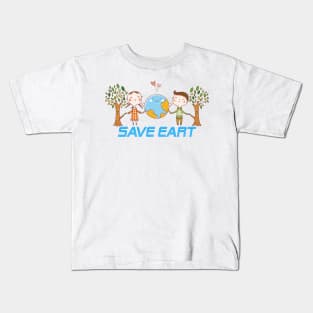 Save Earth - Earth Day 50th Anniversary Kids T-Shirt